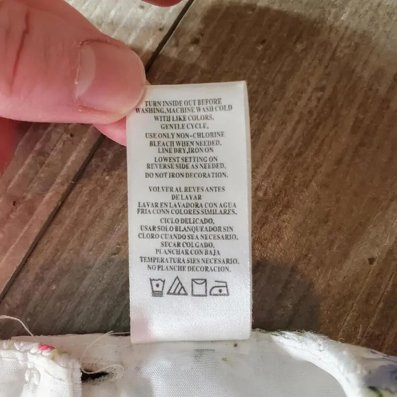 Blueberi Boulevard Formal White and Pink Floral Toddler Girl's Dress Size 18m - Picture 5 of 14